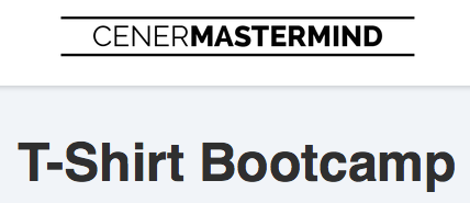 T-Shirt Bootcamp